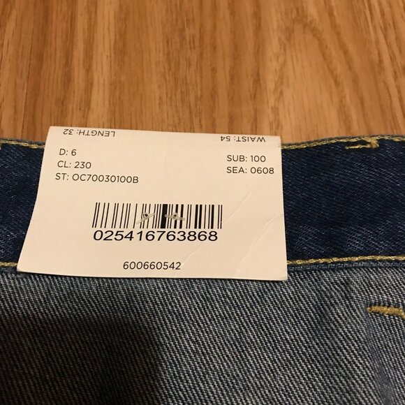 Canyon Ridge Mens Blue Denim Jeans Size 54 X 32 - Picture 5 of 7